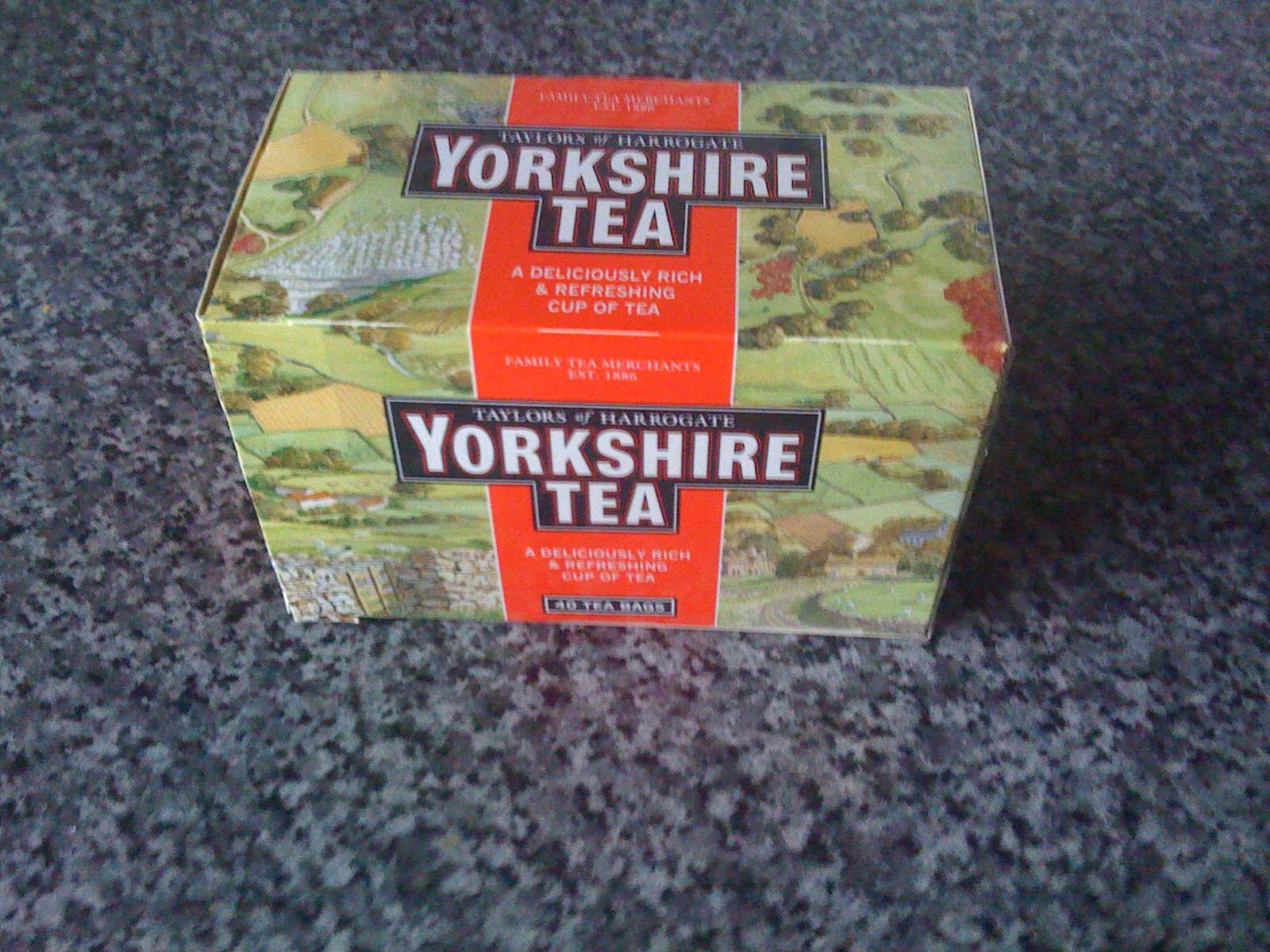 A box of teabags
